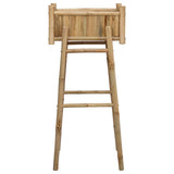 Garden Planter with Holder Natural 50 x 38 x 114 cm Bamboo 42028233