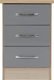 ZNTS Nevada 3 Drawer Bedside 100-103-051