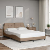 Bed Frame without Mattress "Zadar" Cappuccino 120x200 cm Faux Leather 3208174