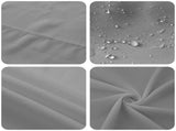 Table Cloth 5 pcs Rectangular Light Grey 140 x 160 cm Polyester 42040213
