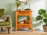 Console Table Natural 50.5 x 30 x 75.5 cm Solid Mahogany Wood 42009937