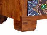 TV Cabinet Multicolour 110x30x40 Solid Wood Acacia 4016502