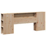 Bookcase Bed without Mattress 180x200 cm Super King Solid Wood Pine 3322521
