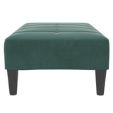 Footstool Dark Green 77x55x31 cm Velvet 4007386
