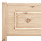 Bed Frame Natural Pine Solid pinewood, plywood slats Double 322102