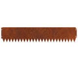 Lawn Edging 20 pcs 103 x 20 cm Steel Rusty 8008390