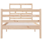 Bed Frame without Mattress 90x190 cm Single Single Solid Wood 3101248