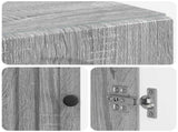 Bathroom Cabinet with Open Shelf ALKMAAR Grey Sonoma 896161