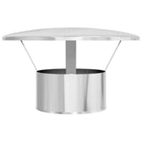 Rain Cover Chimney Silver 35 x 35 x 20 cm Stainless Steel 42008458