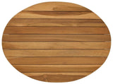 Table Top 40 x 3.5 Round Solid Teak Wood Natural 42033149