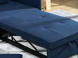 Convertible Single Sofa Bed with Thick Padded Seat, 3-in-1 Multi-Functional Sleeper Chair Bed with T3398P342243