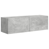 TV Wall Cabinet Set Wall-mounted 6 pcs Concrete Grey 3408955