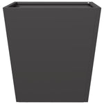 ZNTS Garden Planter Black 40x40x40 cm Steel 851052