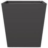 ZNTS Garden Planter Black 40x40x40 cm Steel 851052