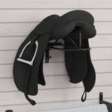 Saddle Rack Wall Mounted Black Iron 172427