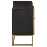 TV Cabinet with Drawer with Shelf Brass 105 x 30 x 50 cm 42020076