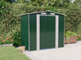 Garden Shed Green 192x108x223 cm Galvanised Steel 319267