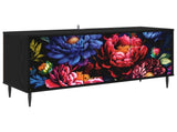 TV Cabinet KIEL 102 x 33 x 51 cm Black Oak Engineered Wood 8007103