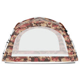 Party Tent with LED and 4 Sidewalls 3.6x3.6x2.3 m Camouflage 93078