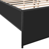 Bed Frame without Mattress Black 120x190 cm Small Double 3279907