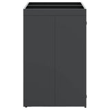 Wheelie Bin Storage for 2 Bins Anthracite 136 x 77.5 x 121.5 cm 3394743