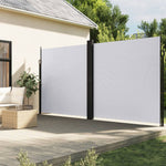 Retractable Side Awning White 200x1200 cm 4004856