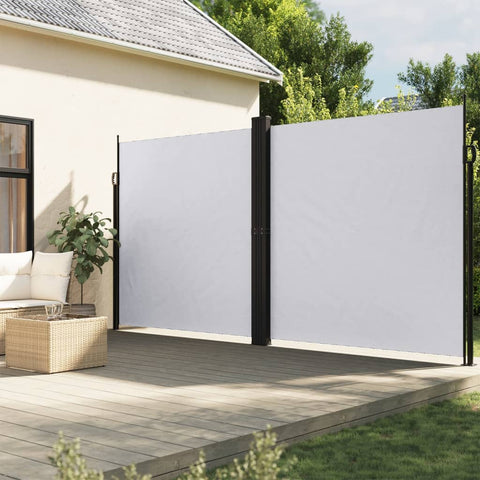 ZNTS Retractable Side Awning White 200x1200 cm 4004856