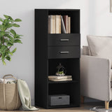 Highboard Black 45x42.5x124 cm Engineered Wood 846167
