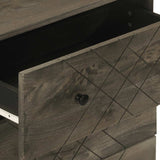 Sideboards 2 pcs Black 60x33x75 cm Solid Wood Mango 3309998