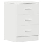 Bedside Cabinet White 38x35x56 cm Engineered Wood 800450
