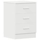 Bedside Cabinet White 38x35x56 cm Engineered Wood 800450