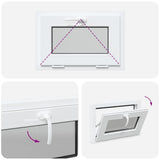 Basement Window RISOR 60x40 cm Tilt 3 Glazing White 4108377