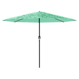 Garden Parasol with Steel Pole Green 388x388x248 cm 4005115