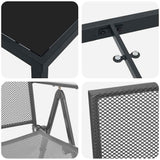 Garden Dining Set 3 pcs Anthracite Powder-Coated Steel 3379289