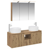 Bathroom Cabinet Set 4 pcs Artisan Oak 100 x 14.5 x 70 cm 3406582