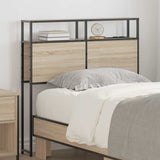 Storage Headboard with Shelf Sonoma oak 100 cm Engineered wood 859736