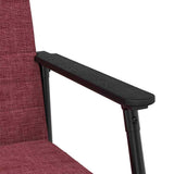 Armchair Wine Red 59 x 75 x 78 cm Fabric 42017673