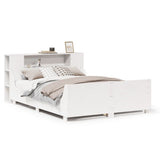 Bed Frame without Mattress White 120x200 cm Solid Wood Pine 3323771