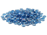 Glass Nugget 17-19 mm Light Cobalt Blue Glass 42041593