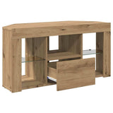 Corner LED TV Cabinet 100 x 40 x 50 cm Artisan Oak 889804