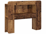 Headboard Cabinet with Storage Old Wood Engineered Wood 8001253