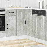 Kitchen Corner Base Cabinet Lucca Concrete Grey Engineered Wood 853751