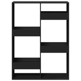 Room Divider Black 100x33x135 cm Engineered Wood 3309556