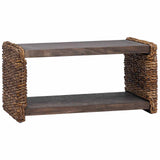 Coffee Table Natural 70 x 35 x 35 cm Solid Mahogany Wood 42011579