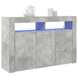 Sideboard Concrete Grey 116 x 30 x 75 cm Engineered Wood 3333879