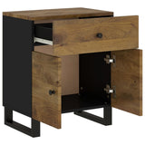Bedside Cabinet 50x33x60 cm Solid Wood Mango&Engineered Wood 350671