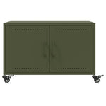 ZNTS Coffee Table Olive Green 68x50x43.5 cm Steel 846690