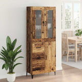 Highboard Old Wood 69.5 x 34 x 180 cm Engineered Wood 3415777