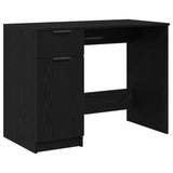 Desk with Drawer Black Oak 100 x 50 x 75 cm Engineered Wood 862779