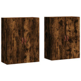 Wall Mounted Cabinets 2 pcs Smoked Oak 69.5x34x90 cm 3195600